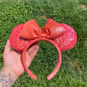 Coral Disney Minnie Ears